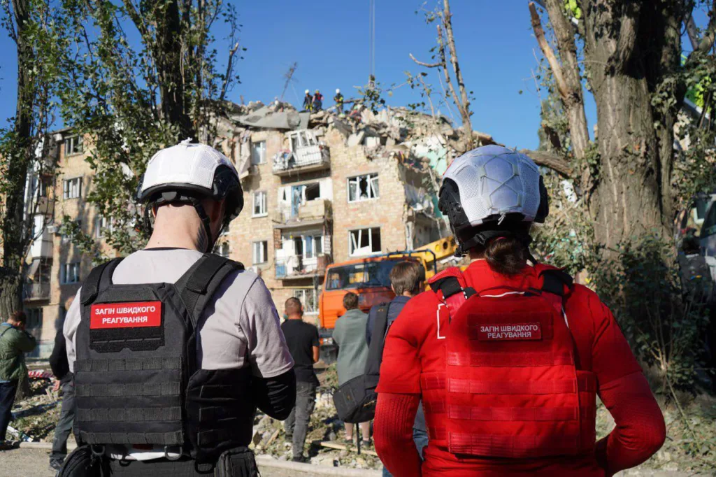 The Ukrainian Red Cross is assisting victims of the mass attack in Kyiv 17 The Ukrainian Red Cross is assisting victims of the mass attack in Kyiv